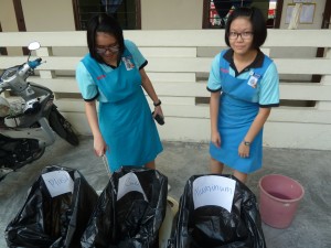 Our members are checking whether there are any wrongly categorised rubbish.